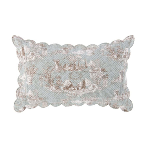 Copriguanciale Toile du Borgo, Atelier Bologna, Blanc Mariclò
