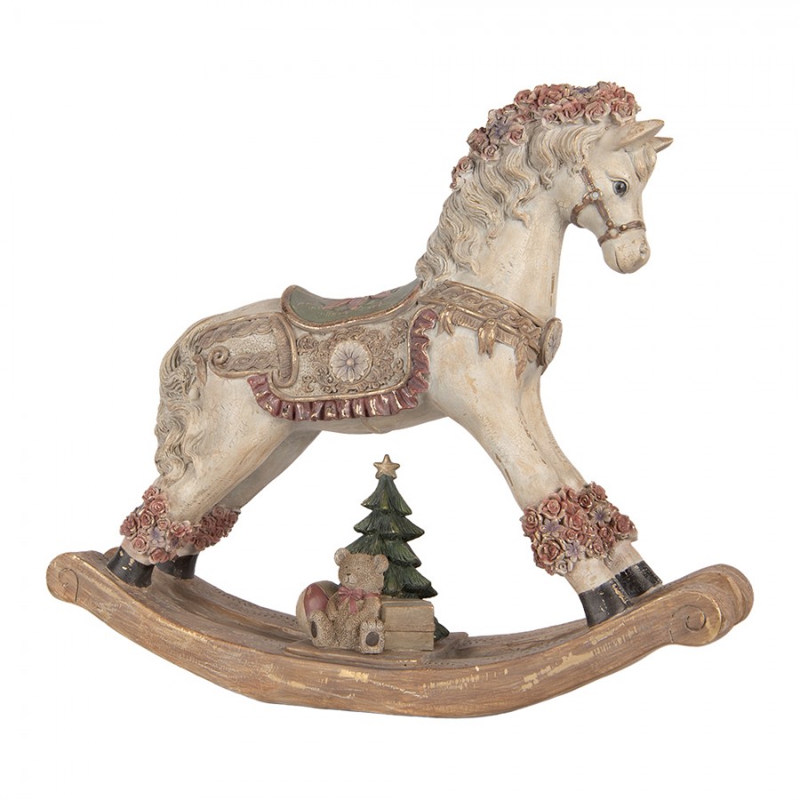 Cavallo a dondolo Vintage, Natale, Clayre e eef, Atelier Bologna