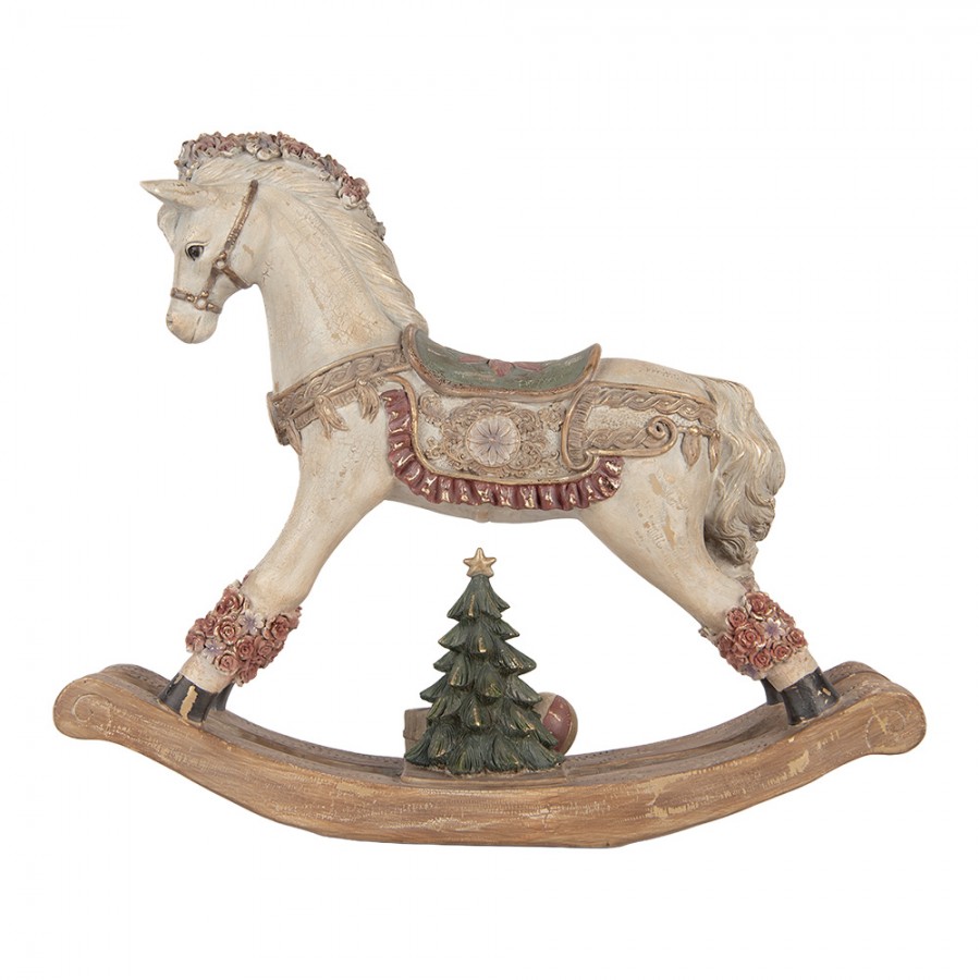 Cavallo a dondolo Vintage, Natale, Clayre e eef, Atelier Bologna