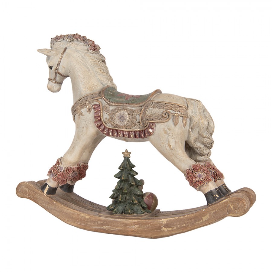 Cavallo a dondolo Vintage, Natale, Clayre e eef, Atelier Bologna