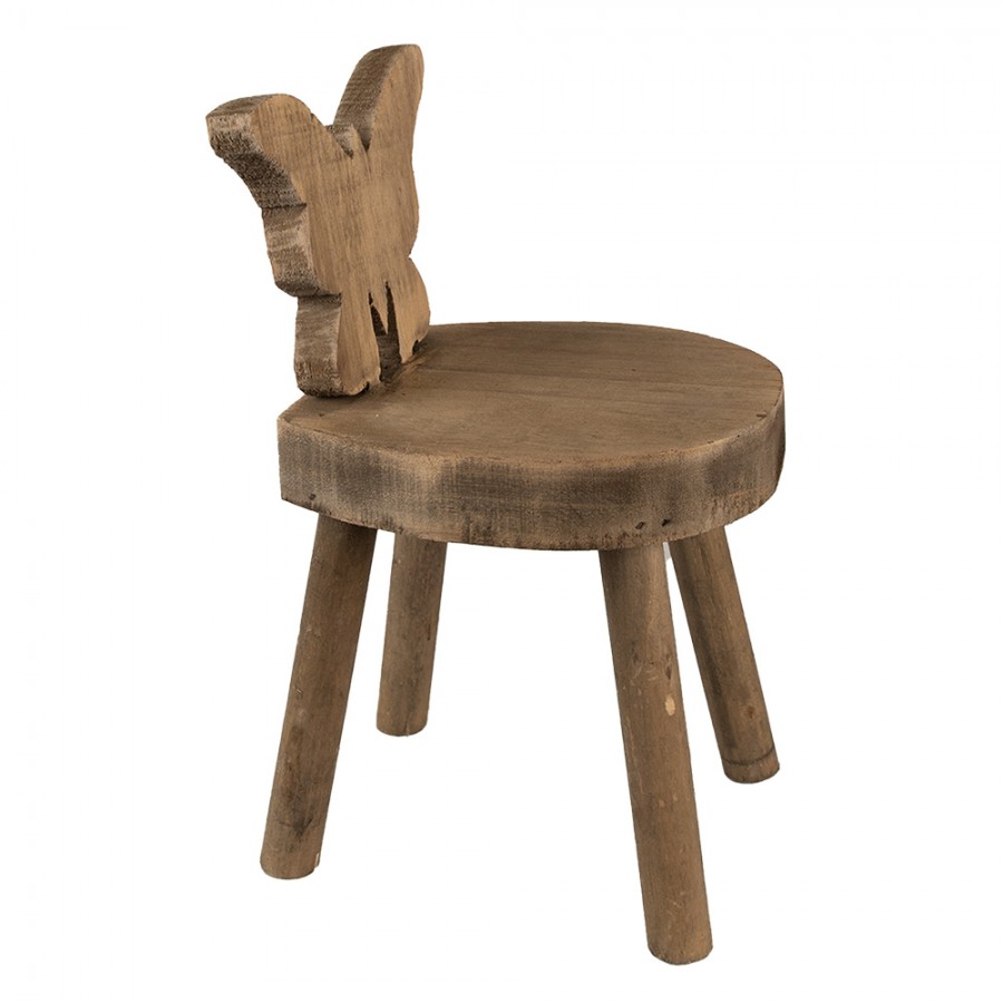 Sgabellino in legno cm 18x19x34h - immagine 4