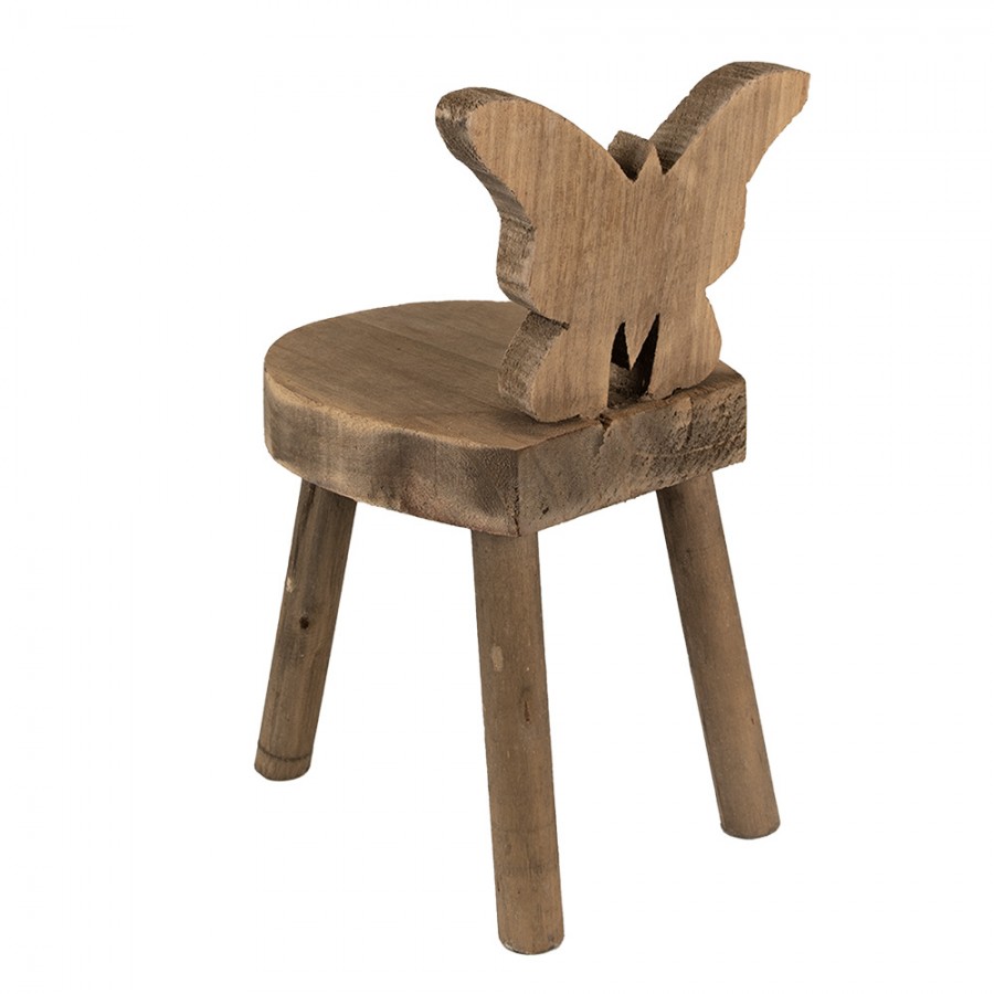 Sgabellino in legno cm 18x19x34h - immagine 5