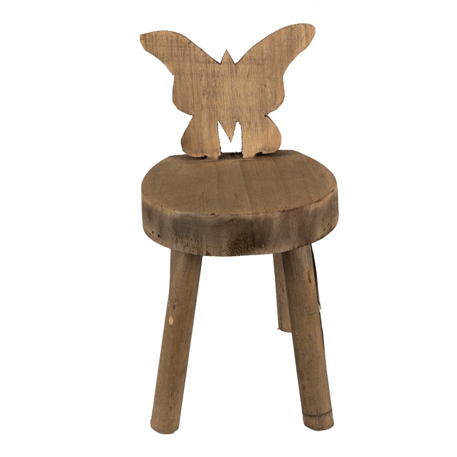 Sgabellino in legno cm 18x19x34h - immagine 3