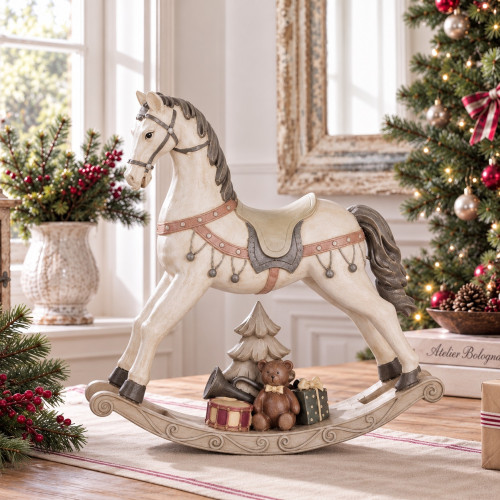 cavallino a dondolo vintage clayre & eef atelier bologna