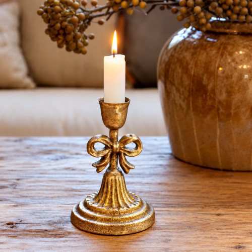 Portacandela dorato, Atelier Bologna, Chic Antique